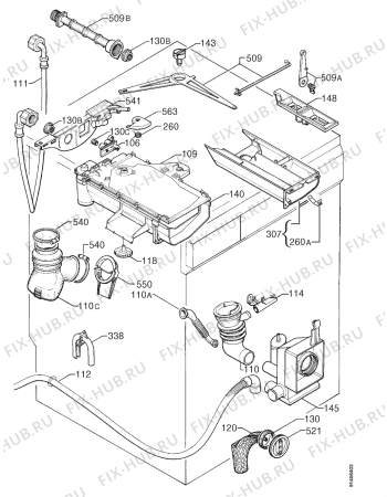 Взрыв-схема стиральной машины Arthurmartinelux AW1257S - Схема узла Hydraulic System 272